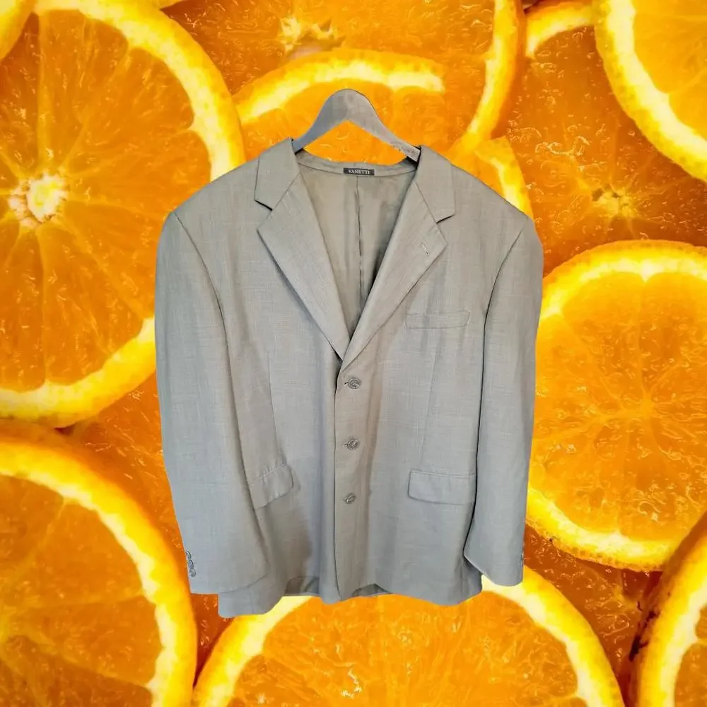 Vanetti Tan 3 Button Blazer‎ Size 48R